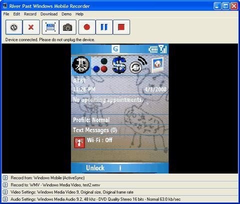 screenshot-Windows Mobile Recorder-1