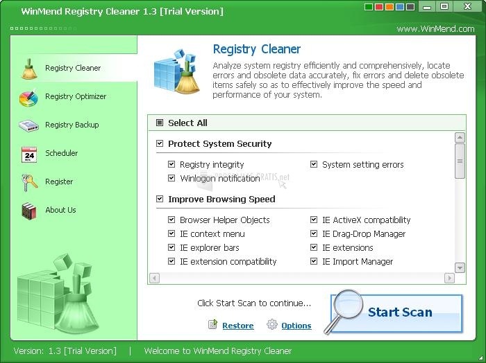 screenshot-WinMend Registry Cleaner-1