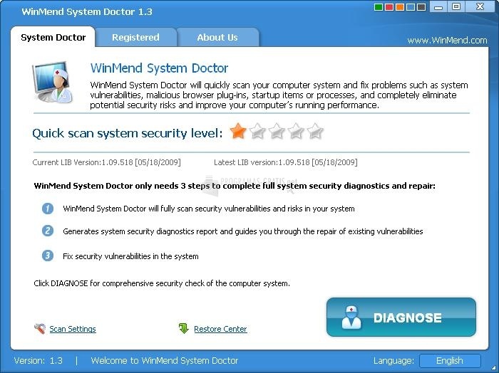 screenshot-WinMend System Doctor-1