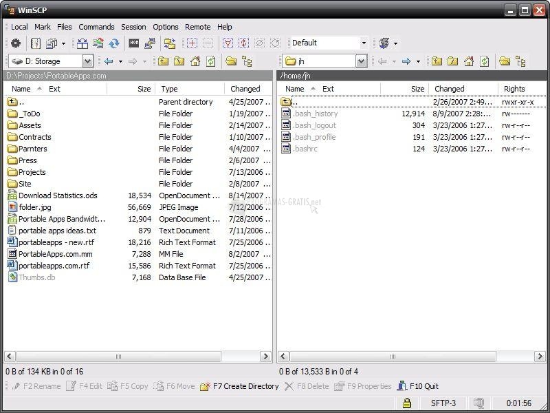 screenshot-WinSCP Portable-1