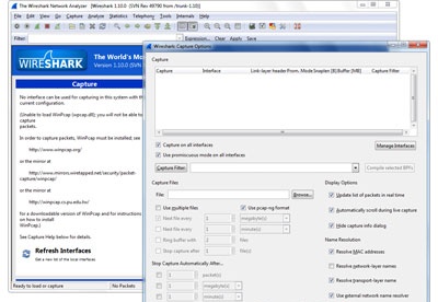 wireshark windows xp