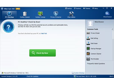 downloading Wise Care 365 Pro 6.5.7.630