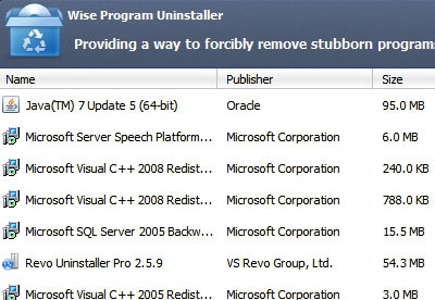 screenshot-Wise Program Uninstaller-2