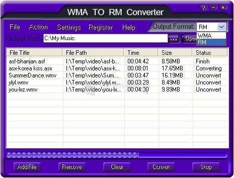 screenshot-WMA TO RM Converter-1