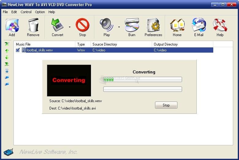 screenshot-WMV to AVI DIVX VCD DVD Converter Pro-1