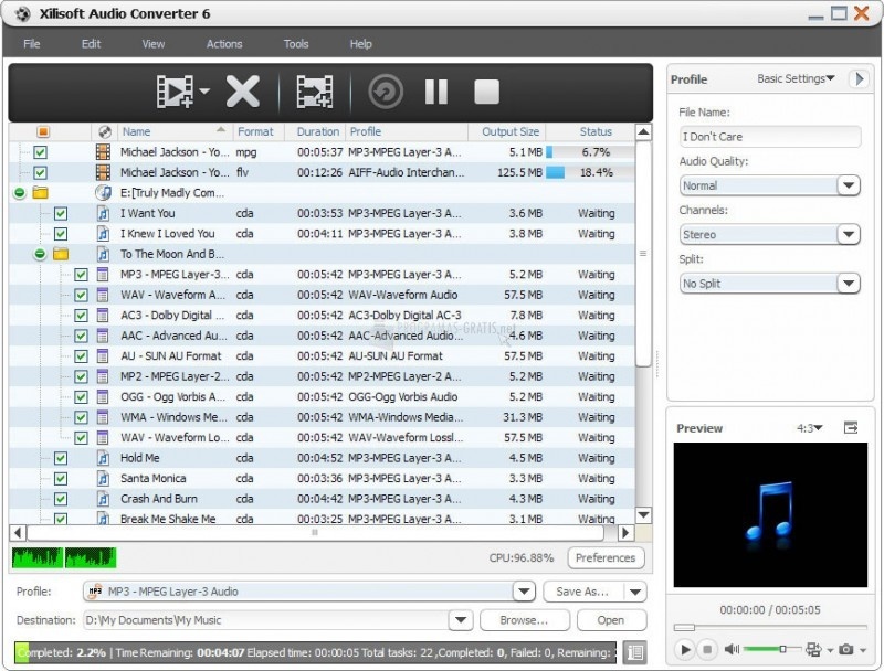 screenshot-Xilisoft Audio Converter-1