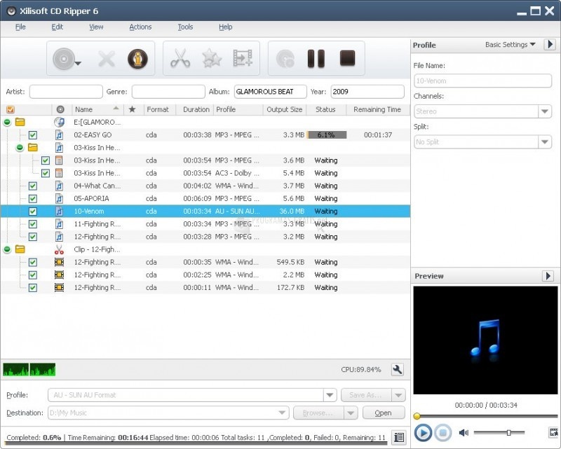 screenshot-Xilisoft CD Ripper-1
