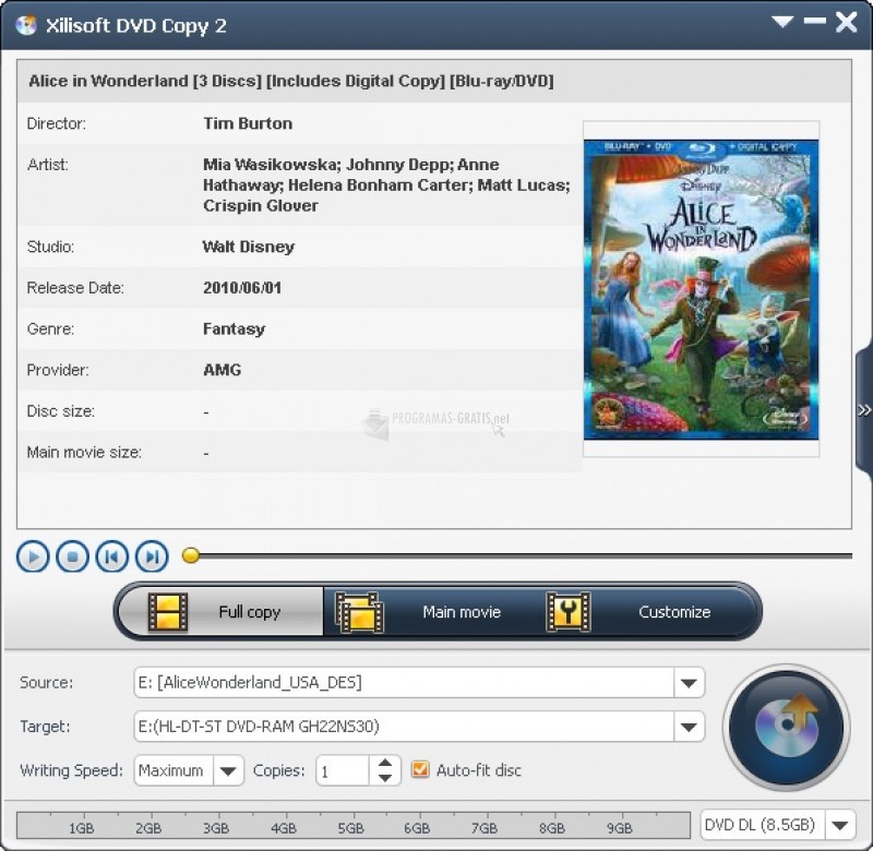 screenshot-Xilisoft DVD Copy Express-1