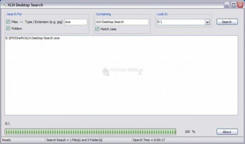 screenshot-XLN Desktop Search-1