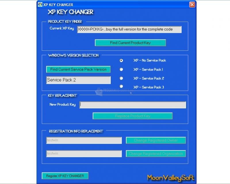 screenshot-XP Key Changer-1