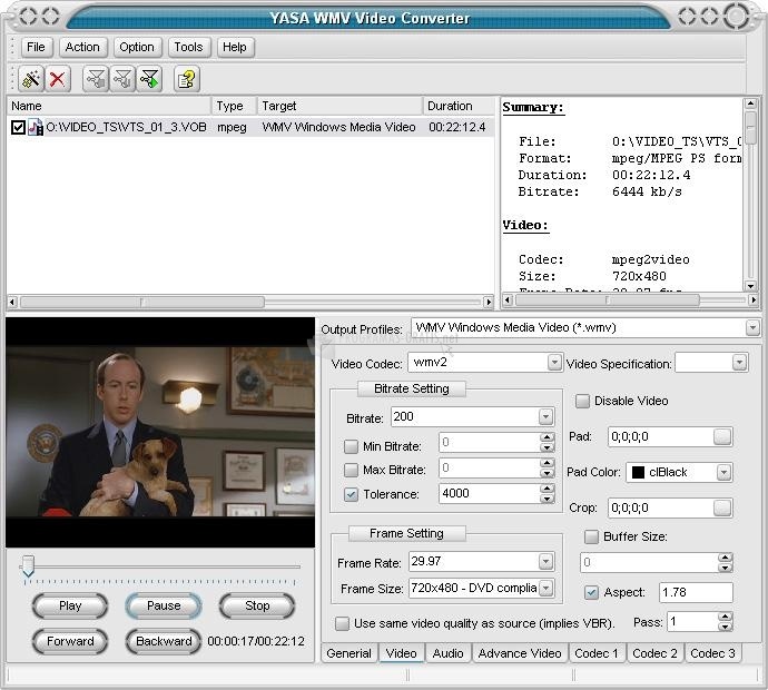 screenshot-Yasa WMV Video Converter-1