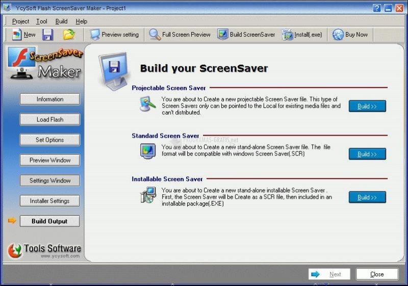 screenshot-YcySoft Flash ScreenSaver Maker-1