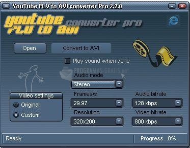 screenshot-YouTube FLV to AVI Converter PRO-1
