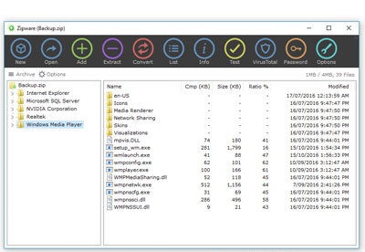 encrypt a zip file windows 10