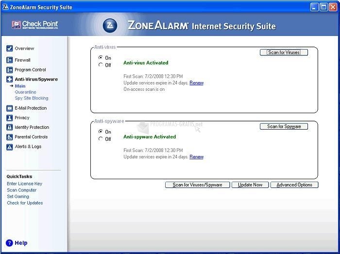 screenshot-ZoneAlarm Internet Security Suite-1